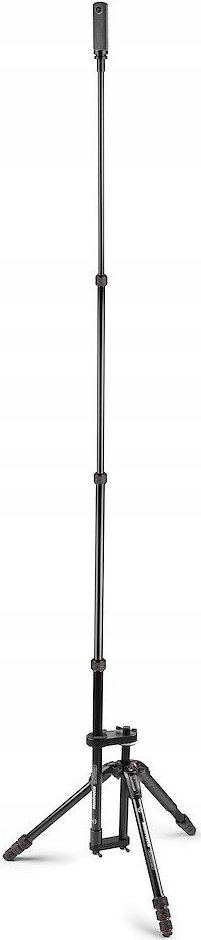 Tripod Manfrotto VR Alumini, alumin, lartësi që rregullohet, i zi