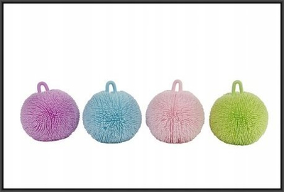 Top antistres Toys Amsterdam Squeeze Ball Fluffy Junior, 9 cm, silikon, jeshil