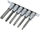 Сет битови Торкс Rockforce RF-3461, 6 парчиња, 1/2", 100 mm, сива