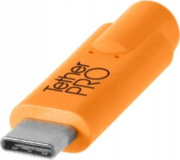 Set kabllo USB Tether Tools TetherPro CUC31RB, USB C në Micro USB, 9.4m, portokalli