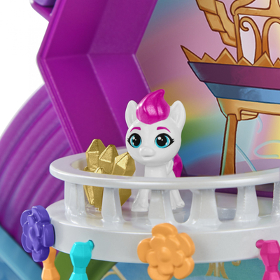 Set loje My Little Pony Mini World Magic Crystal Brighthouse, 5 mini kukulla, me aksesorë, shumëngjyrësh