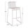 Karrige bar alumini RACHEL HM6341.02, 47x56.5x98.5cm, e bardhë