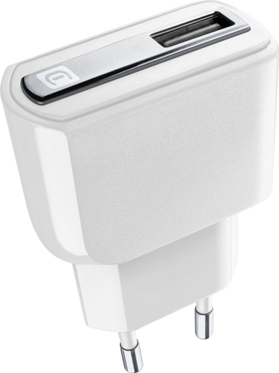 Karikues muri Cellularline Ultra Charger, 1x USB, 2.1A, i bardhë