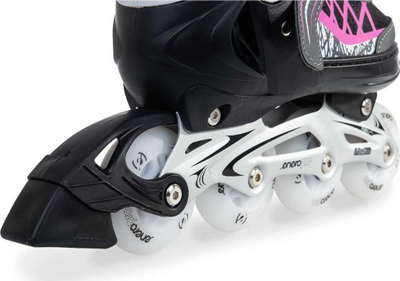 Patina inline Enero Pro LED 4 në 1, nr 34-37, për kalamaj, rozë