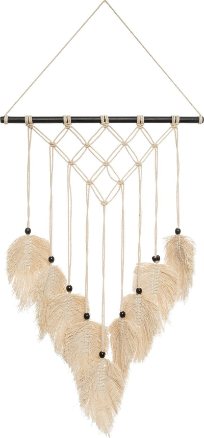 Dekor muri macrame Atmosphera Safari, 69 x 45 cm, pambuk, bezhë natyrale