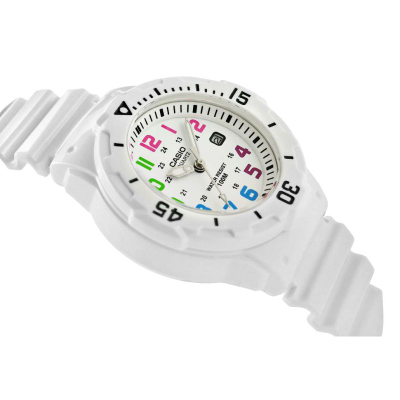 Orë gocash Casio LRW-200H-7B, quartz, mban ujë deri në 100m, e bardhë