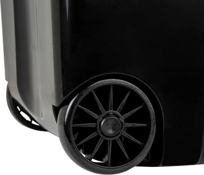 Kuti ruajtjeje Wham DIY Tough Cart, 100L, me rrota, e zezë e verdhë