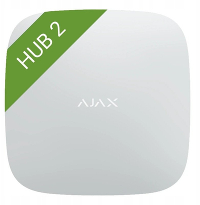 Njësi qendrore alarmi Ajax Hub 2 Jeweller 2G, 2 SIM, foto-verifikim, e zezë
