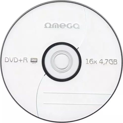 Disqe DVD Omega DVD+R 4.7GB, 16x, 200 copë, të bardha