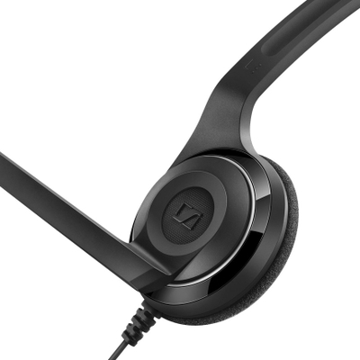 Kufje Sennheiser PC 7 USB, Mono, Noise-Cancelling, USB-A, e zezë