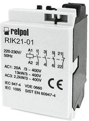 Kontaktor instalimi Relpol RIK21-01-230, 3P, 230V AC, 20A