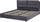 Shtrat Beliani Batilly Ottoman, 180 x 200 cm, kadife, gri
