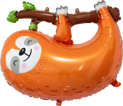 Balon folie ALBI Sloth, 76cm, portokalli