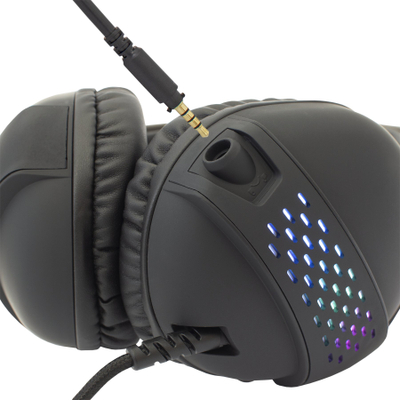 Headset gaming White Shark OX, draivëra 50mm, RGB, i zi