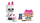 Set lodër LEGO Gabby’s Brick Cat Friends 11215, për fëmijë
