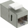 Përshtatës keystone LogiLink, 2 x RJ45, Cat.6, STP, ngjyrë argjendtë