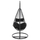 Karrige lëkundëse varëse MILLIE HM5996.02, metal ratan sintetik, 95x195 cm, e zezë