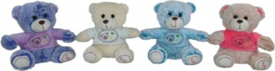 Lodër pelushi Sun Day PLUSH BEAR, 20cm, i ulur, me triko