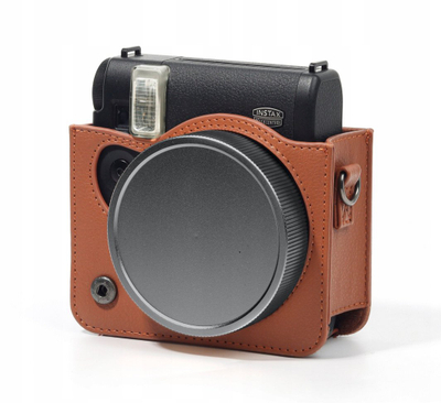Kapak lente LoveInstant për Fujifilm Instax Mini 99, alumin, me litar sigurie, i zi