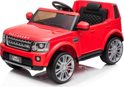 Makine elektrike per femije Ramiz Land Rover Discovery, telekomande, targe dekorative, e kuqe