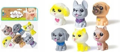 Lodra për banjo Swede Animal Bath Squeakers, set me 6 copë, shumëngjyrëshe