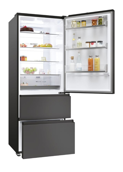 Frigorifer Haier 3D 70 Series 5 HTR5719ENPT, 528L, klasë energjie E, i zi