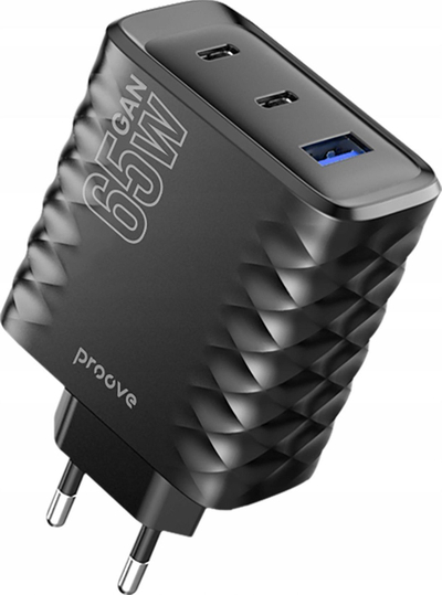 Karikues USB Proove Speed Surge GaN 65W, 2x Type C, 1x USB, i zi