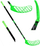 Shkop floorball Unihoc Fiber Xqmax, 100cm, për dorë të djathtë, jeshil