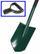 Lopatë DY Sword Sharp Spade, teh i mprehtë, bisht metalik, jeshile