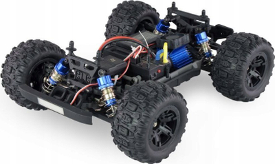 Makinë me telekomandë Amewi HyperGo Monster Truck, shkallë 1:16, bateri Li-Po 1050mAh, blu