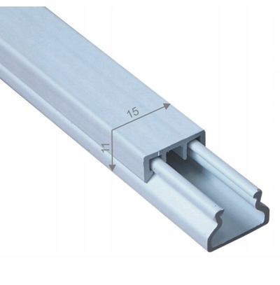 Kanal kabllosh MKE 11/15, 2m, PVC, i bardhë