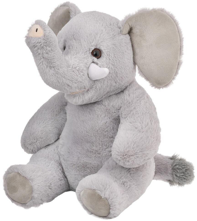 Lodër pelushi Beppe Lucky Elephant, 38cm, gri e hapur