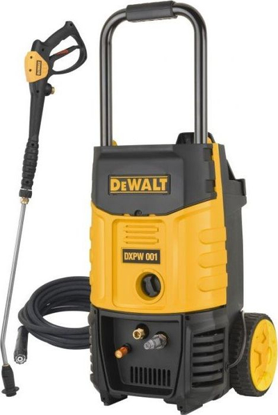 Lavastër presioni Dewalt DXPW001E, zorrë 8m, vetëthithës, i verdhë