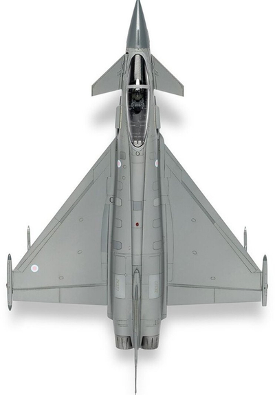 Set modeli plastik Airfix Eurofighter Typhoon FGR.4, Starter Set, shkalla 1:72, gri