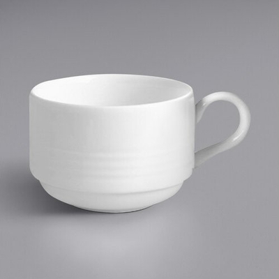 Filxhan RAK Porcelain Rondo Stackable Cup, 7.8oz, porcelan, ngjyrë ivory