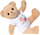 Arush pelushi Zapf BABY born Plush Bear, trup shumë i butë, i bardhë