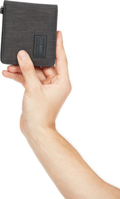 Kuletë për meshkuj Pacsafe RFIDsafe, e hirtë e errët