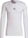 Bluzë kompresuese adidas TechFit Compression GU7334, me mëngë t’gjata, për burra, e bardhë