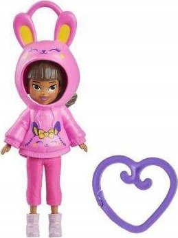 Kukull Polly Pocket Hoodie Friends Polly Rabbit, 8 cm, për goca 4+, shumngjyrëshe