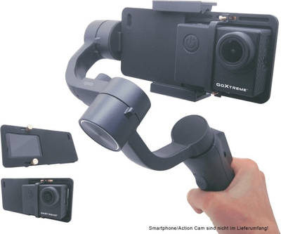 Stabilizues GoXtreme GX4 Gimbal, 3 aksesh, me face tracking, ngjyrë e zezë