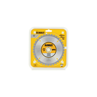 Teh sharrë rrethore DeWalt DT1910-QZ, 165mm, 36 dhëmbë, prerje alumini dhe metali