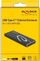 Kuti e jashtme SSD Delock 42003, M.2 SATA, USB C 3.2 Gen 2, argjendtë