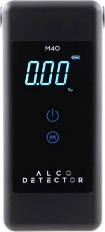Alkooltestues Alcodetector M40, sensor elektro-kimik, memorie 10 matje, gri