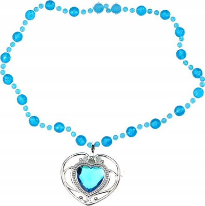 Set aksesionesh princeshë për vajza Little Princess, kurorë vathë varëse unazë kapëse flokësh, rozë dhe blu