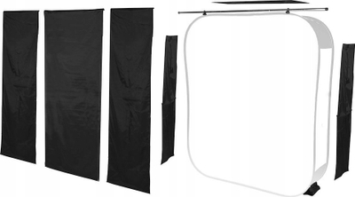 Set maskash fotografike Lastolite Hilite, 3 copë, 1.8x2.15m, i zi