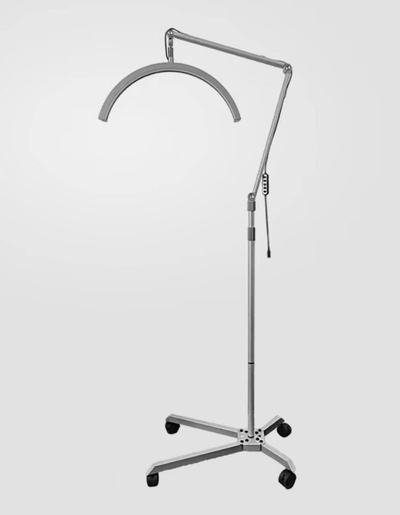 Lampë LED kozmetike Michael Marinelli GX530R, dritë me temperaturë të rregullueshme, stativ me rrota, e bardhë