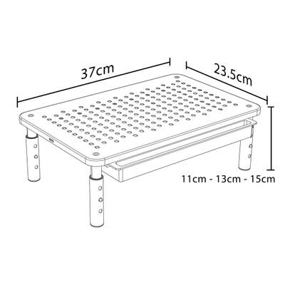 Mbajtëse monitori/laptopi Maclean MC-946, 13-32", 20kg, e zezë
