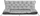 Set kopshti AIO Factory 14043108, 180x60x50 cm, me 2 jastëkë 42x42 cm, gri e çelët