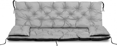 Set kopshti AIO Factory 14043108, 180x60x50 cm, me 2 jastëkë 42x42 cm, gri e çelët