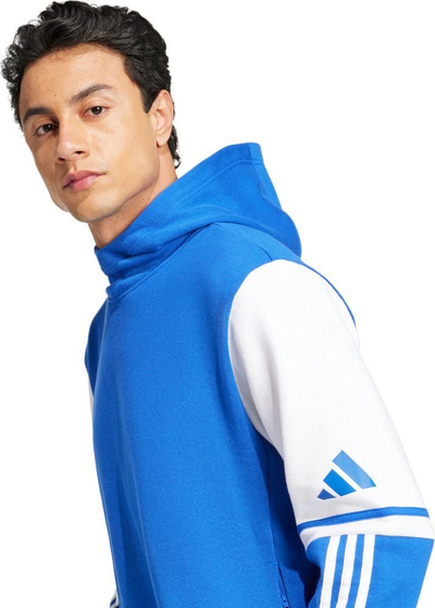 Bluzë me kapuç Adidas Squadra 25 Sweat M JD2974, pambuk, për meshkuj, e zezë